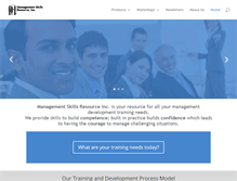 Tablet Screenshot of managementskillsinc.com